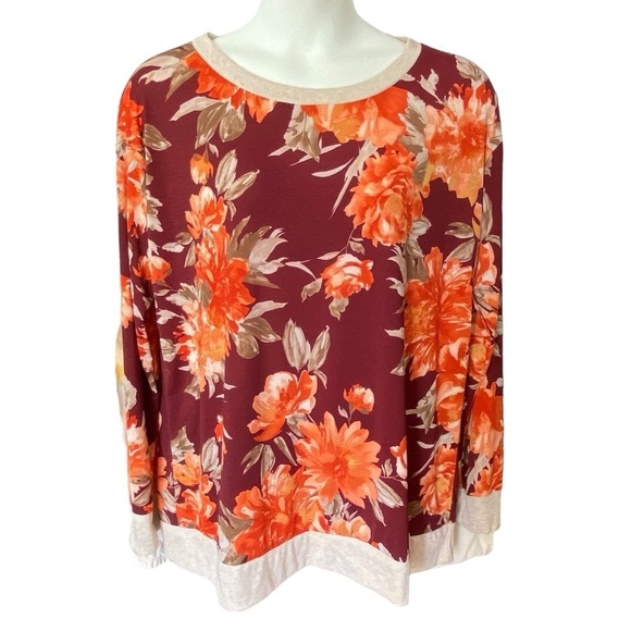 Sew In Love Tops - Sew In Love Women’s Boutique Long Sleeve Top Plus Size 2X Fall Floral